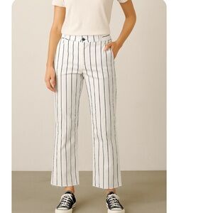 Joe’s white and blue strapped ladies pants